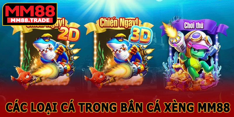 Các Loại Cá Trong Bắn Cá Xèng MM88